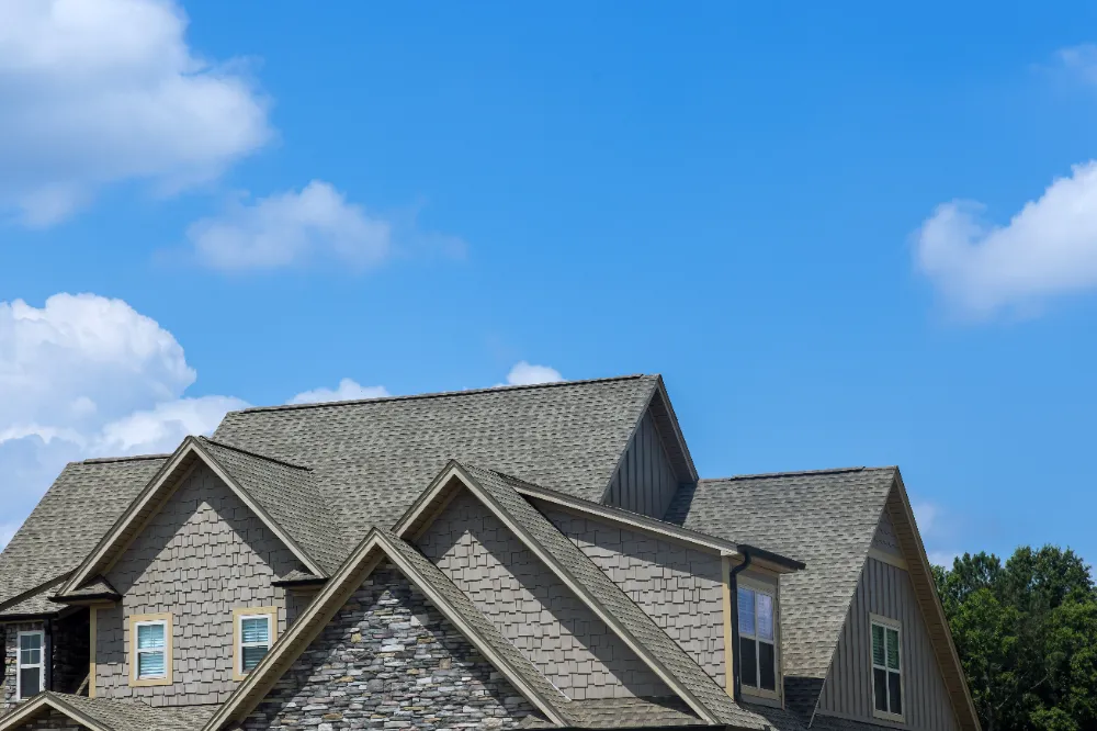 Gray asphalt shingle roof inspection in Stockton Springs Maine