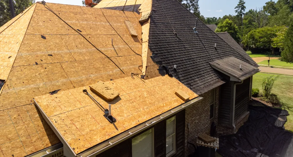 Roof decking installation in Holden Maine